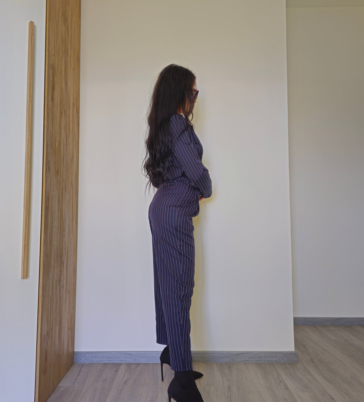 Jenny|Coordinato pantalone e giacca crop