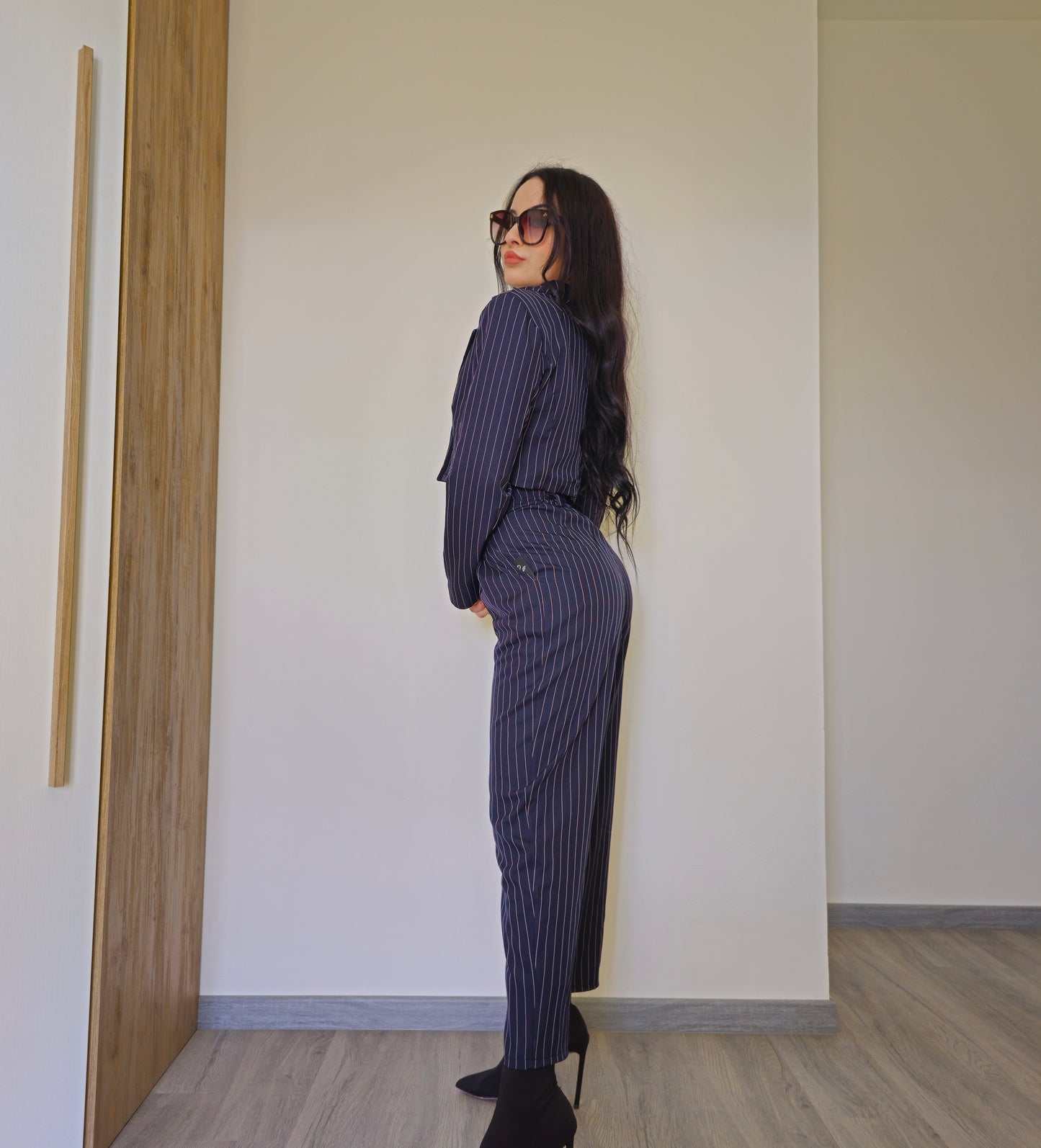 Jenny|Coordinato pantalone e giacca crop